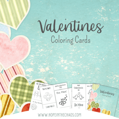 Valentines Coloring Cards