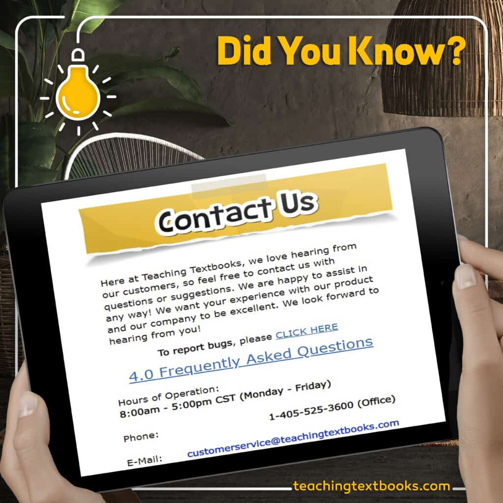 teaching textbooks math tutoring