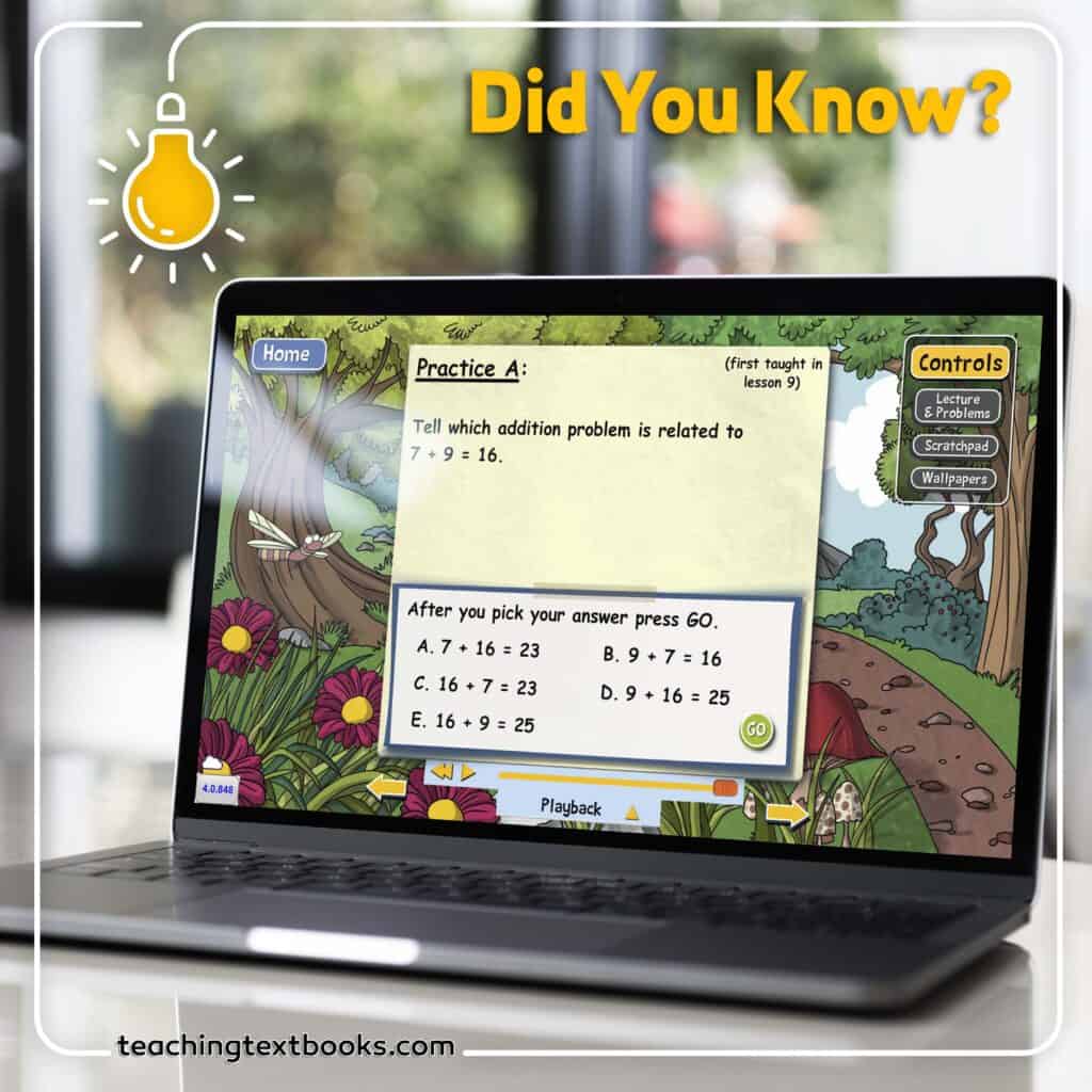 teaching textbooks math program