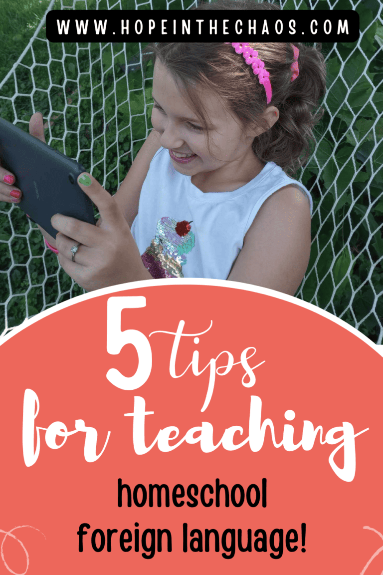 5 Tips for Teaching A Homeschool Foreign Language Program - Hope In The