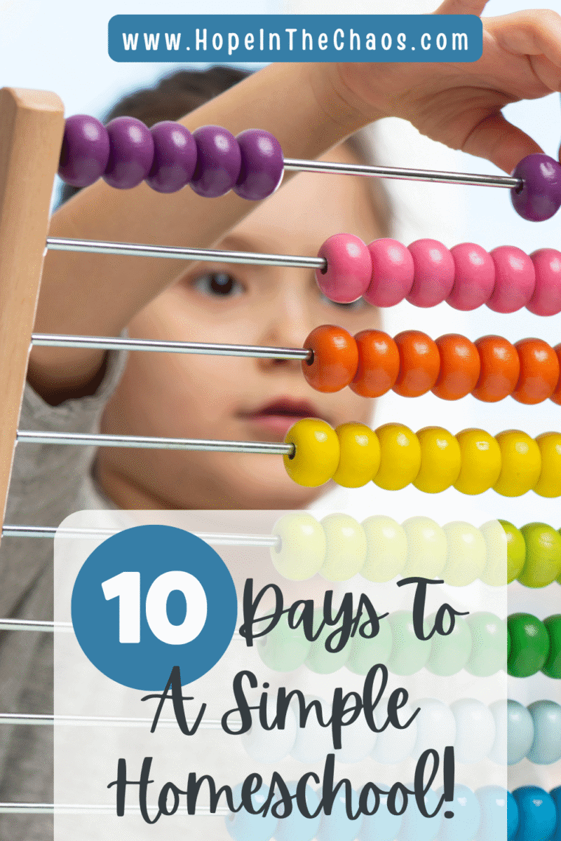 Simple Schhol How To Make Homeschooling Simple - Hope In The Chaos
