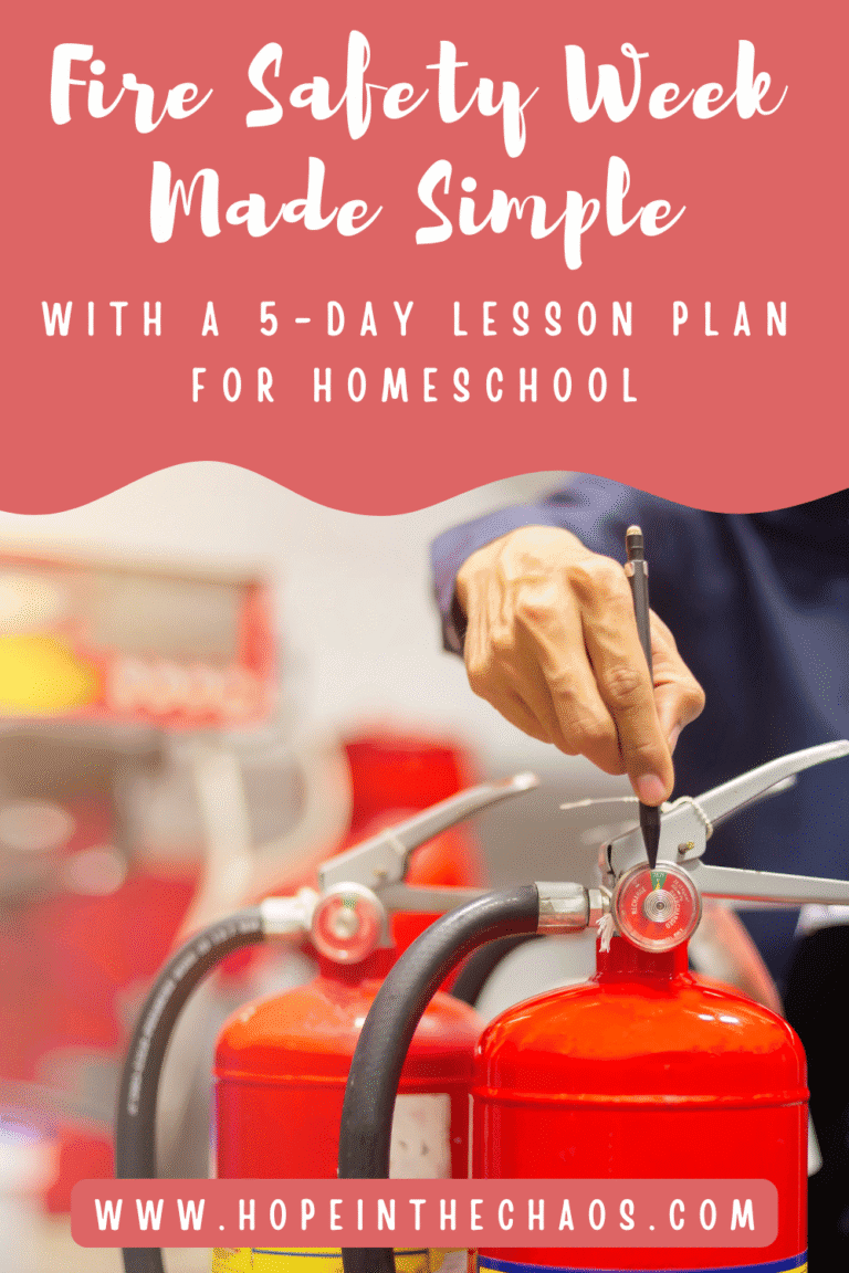 Fire Safety Week for Homeschoolers: A 5-Day Life-Saving Mini Unit ...