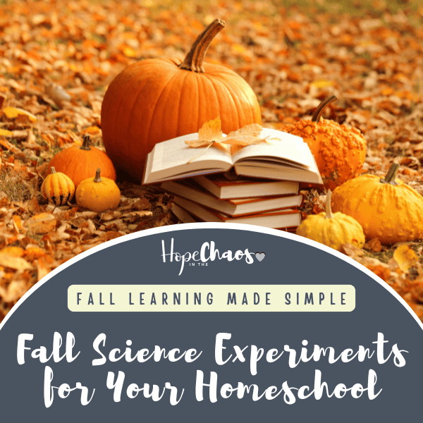 Easy Fall Science Experiments for Your Homeschool