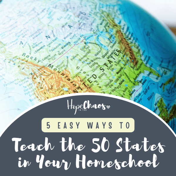 5 Easy Ways to Teach the 50 States in Your Homeschool